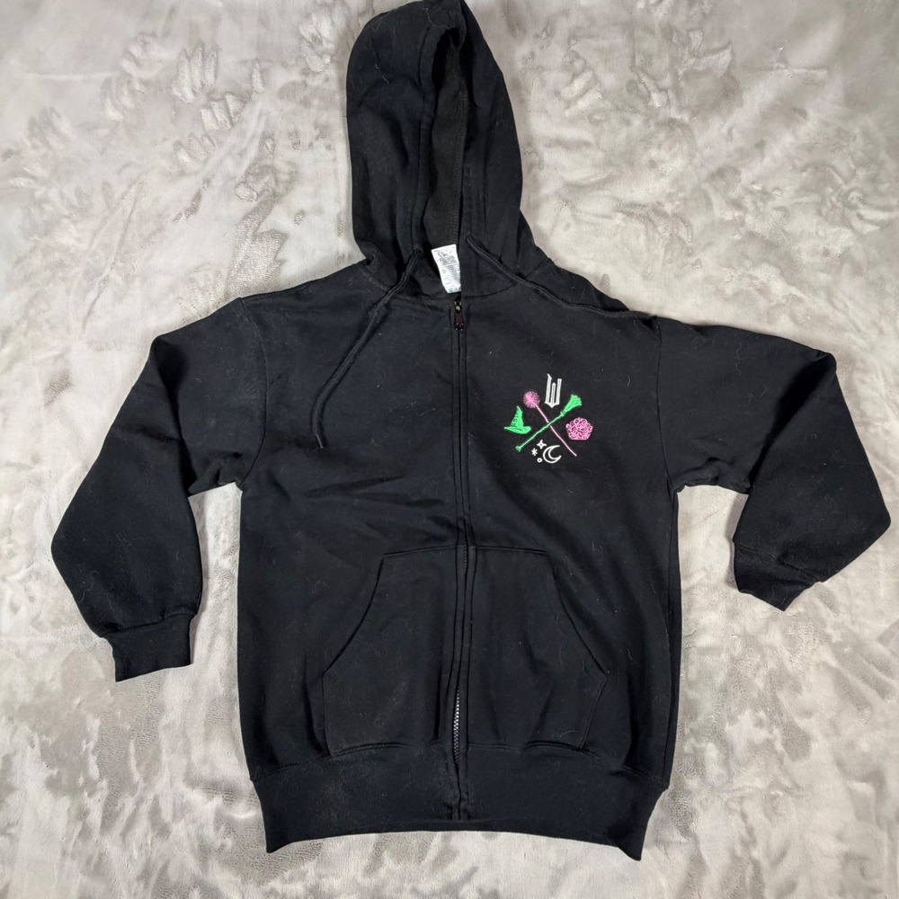 Wicked Broadway Musical Zip Up Hoodie Black Green Pink M 6QSJ001-4L16